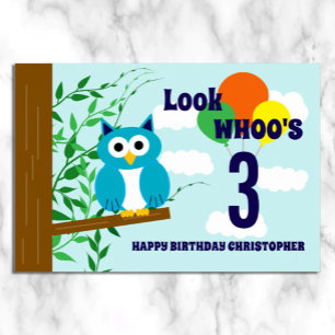 Poster Anniversaire du hibou