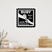 Poster anniversaire du mariage de Ruby, main dans la main (Cuisine)