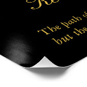 Poster Anniversaire du Mariage d'or personnalisable (Coin)