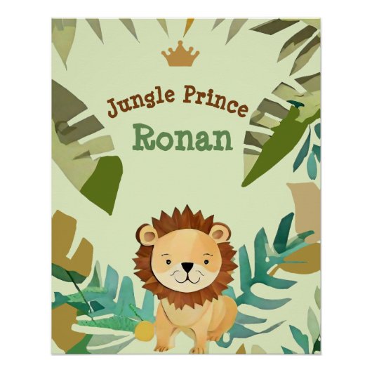 Poster Anniversaire du Prince de la Petite Jungle (Devant)