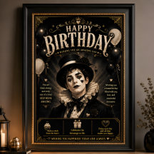 Anniversaire Elegant Gothic Pierrot