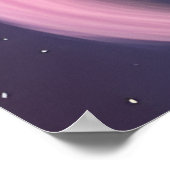 Poster Anniversaire fille rose bébé licorne (Coin)