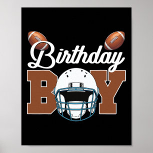 Poster Anniversaire Garçon Enfants Football Anniversaire