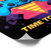 Poster Anniversaire Garçon Temps Pour Augmenter Le Jeu Vi (Coin)