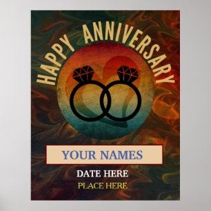Poster anniversaire heureux