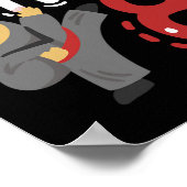 Poster Anniversaire Ninja 8 Anniversaire Karaté Enfants 8 (Coin)