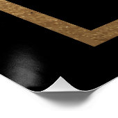 Poster Anniversaire Noir Céleste Douceurs & Traitements (Coin)