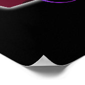 Poster Anniversaire | Octobre Fille Je Ne Suis Peut-Être  (Coin)