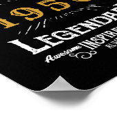 Poster Anniversaire personnalisé 1950 Ajouter Votre Nom L (Coin)