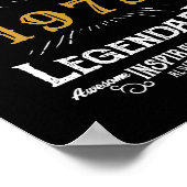 Poster Anniversaire personnalisé 1973 Ajouter Votre Nom L (Coin)