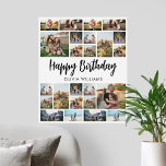 Poster Anniversaire Personnalisé 24 Photo Collage<br><div class="desc">Créez votre propre photo personnalisée 24 Collage photo pour Anniversaire</div>