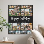 Poster Anniversaire Personnalisé 24 Photo Collage<br><div class="desc">Créez votre propre photo personnalisée 24 Collage photo pour Anniversaire</div>