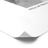 Poster Anniversaire Photo avec frontière pour signer le l (Coin)