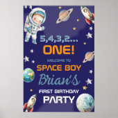 Poster Anniversaire premier astronaute espace extra-atmos (Devant)