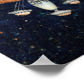 Poster Anniversaire Premier Voyage Autour Du Soleil Bienv (Coin)