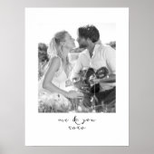 Poster Anniversaire romantique Message personnalisé Photo (Devant)