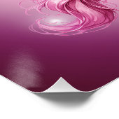 Poster Anniversaire rose Pegasus Design Imaginaire (Coin)