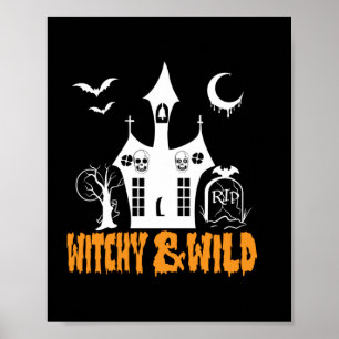 Poster Anniversaire Sauvage Et De La Cuisine D'Halloween