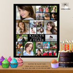 Poster Anniversaire Simple 21 Photo Collage personnalisé<br><div class="desc">Créez votre propre photo-collage commémoratif personnalisé et personnalisé imprimé célébrant n'importe quel anniversaire d'âge pour lui à l'aide de ce modèle facile à télécharger avec 21 images de différentes formes et tailles pour accommoder une variété de sujets photographiques avec votre texte personnalisé dans votre choix de styles et de couleurs...</div>