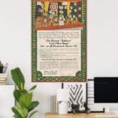 Poster Annonce 1916 pour bagues en or Woolworth Bullseye (Bureau à domicile)