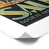 Poster Annonce automobile vintage Salmson (Coin)