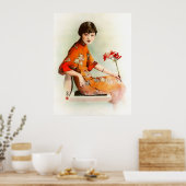 Poster Annonce chinoise des années 1930 vintage - Imprime (Cuisine)