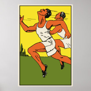 Poster Annonce courante de championnat de rétro voie