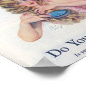 Poster Annonce d'assurance beauté (Coin)