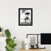 Poster Annonce de cigarettes Gitanes France 1934 (Bureau à domicile)