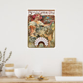Poster Annonce de cookies Art nouveau par Alphonse Mucha (Cuisine)