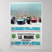 Poster Annonce de courses de lemans 1966 (Devant)