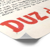 Poster Annonce de détergents Duz 1949 (Coin)