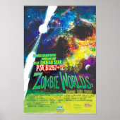 Poster Annonce De Film D'Horreur Sci-Fi, Mondes Zombie (Devant)