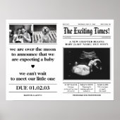Poster Annonce de grossesse dans un journal lors d'une sé (Devant)