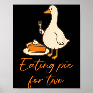 Poster Annonce de grossesse de Thanksgiving pour deux en