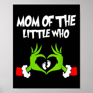 Poster Annonce de grossesse drôle de Noël Maman du