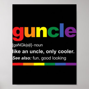 Poster Annonce de grossesse pour nouvel oncle gay nouvel