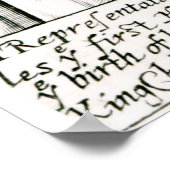 Poster Annonce de la naissance du fils de Charles Ier (Coin)