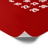 Poster Annonce de l'année 2017 Calendrier de l'entreprise (Coin)