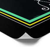 Poster Annonce de machine à écrire du milieu du siècle (Coin)