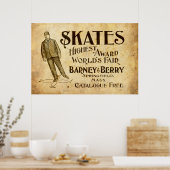 Poster Annonce de patins vintages de 1899 (Cuisine)