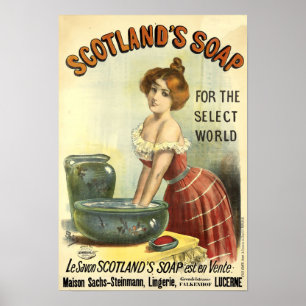 Poster Annonce de savon de l'époque victorienne par Jean 