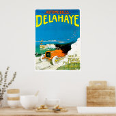 Poster Annonce de voiture Delahaye. (Cuisine)