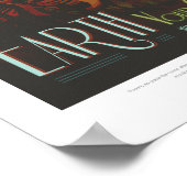 Poster Annonce de voyage Sci-Fi, Planet Earth (Coin)