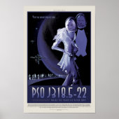 Poster Annonce de voyage Sci-Fi, Planet PSO J318.5-22 (Devant)