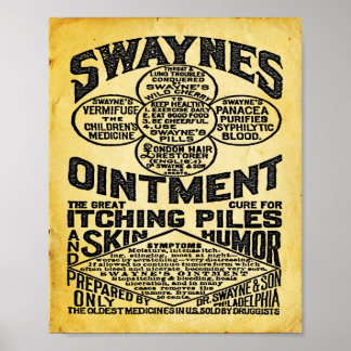 Poster Annonce des onces Swaynes