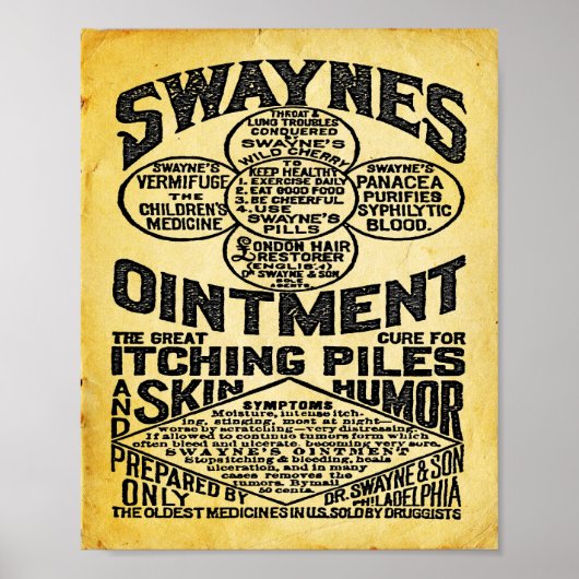 Poster Annonce des onces Swaynes (Devant)