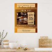 Poster Annonce d'ouverture du Café (Cuisine)