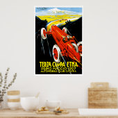 Poster Annonce du rallye automobile Terza Coppa Etna 1927 (Cuisine)