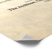 Poster Annonce ferroviaire vintage de 1899 (Coin)